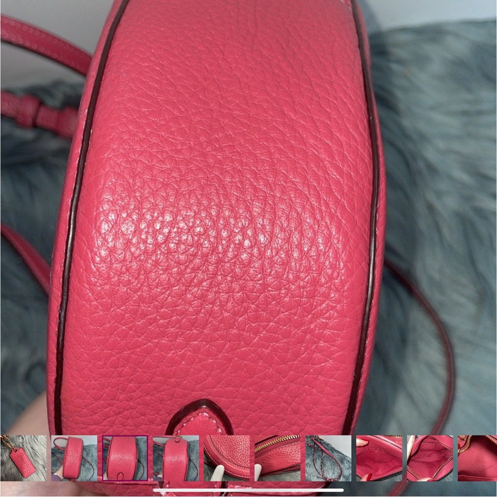 Coach Pink Leather Crossbody Bag with Embossed Design - Picture 5 of 14